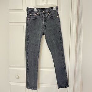 Levi’s Premium High-Rise Grey/Washed Black Jeans- W25 L28